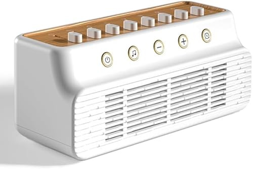 Machine à Bruit Blanc, Boîte à Sons pour Dormir USB Assure une Bonne Qualité du Sommeil pour Adultes avec Sons Apaisants et Minuteur avec Mémoire avec 8 Sons de la Nature