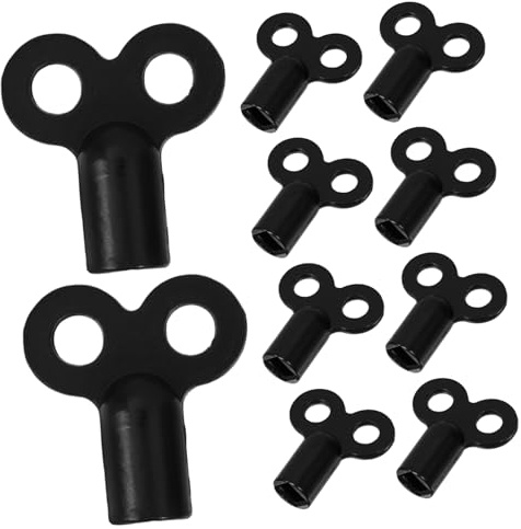 SHINEOFI 10pcs Radiator Bleed Key Metal Keys for Air Plumbing Valve Multi-Functional Utility for Heater Bleeding and Water Spigot