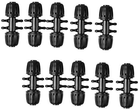 VICASKY 10 pièces Connecteurs pour Tuyau PE à Raccord pour Irrigation de Jardin Adaptateurs Pratiques pour Système Arrosage