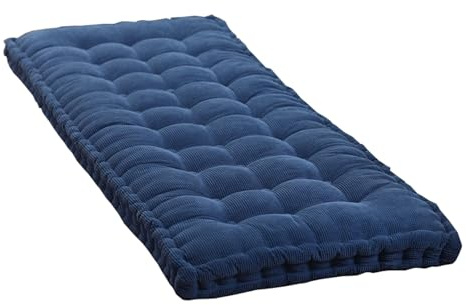 Cojín para banco de jardín, cómodo cojín para columpio de Hollywood, color azul, 50 x 150 cm, accesorio para muebles de exterior