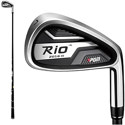 Club de golf pour homme #7 Iron Pole pour droitier | Club de golf Rio III #7 pour droitier en acier inoxydable avec manche en graphite R/S
