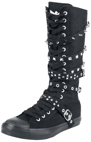 Black Premium by EMP Unisex schwarze Sneaker mit Nieten EU40