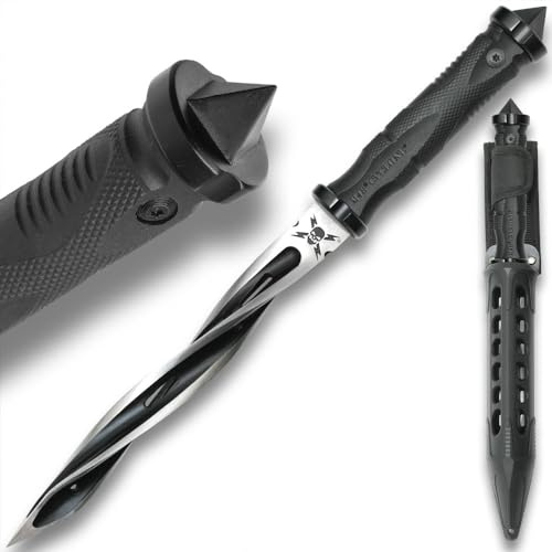 M48 Cyclone Tri-Edged Spiraling Dagger Knife With Custom Vortec Sheath