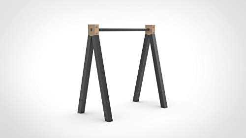 Nordlinger Aspen Tréteau Design, Bois teinté, Bois, et métal 640032