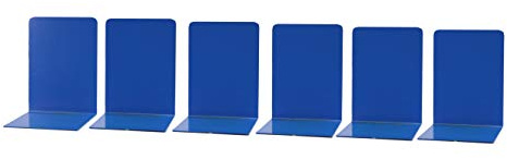 Simon Rack Buchstützen, Bücherregal, Metall, 160 x 120 x 120 cm, 6 Stück, Blau