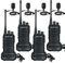 Retevis RB629 Walkie Talkie, PMR446 Walkie Talkie Portátil con Función de Clonación Inalámbrica, VOX, Alarma de Emergencia, Walkie Talkies Largo Alcance con Micrófono para Obras (4 Piezas, Negro)