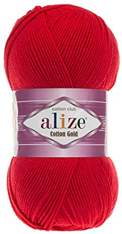 100g Strickgarn Alize Cotton Gold Uni Klassikgarn Häkelgarn Strick-Wolle Farbwahl