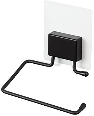 Compactor BESTLOCK Magic Bath SCHWARZ Toilettenpapierhalter - Selbstklebend, Extrem Stark, 13x6x14 cm