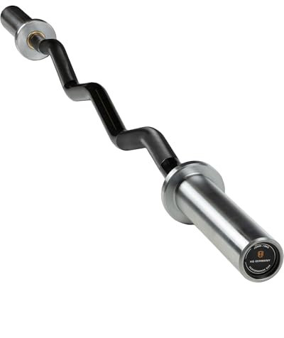 HQ Germany® SZ Stange 50mm [3 Varianten] - Performance SZ Stange - Curl Bar, Curlstange 50mm, Curl Hantelstange, ez bar Langhantelstange, Curlhantel