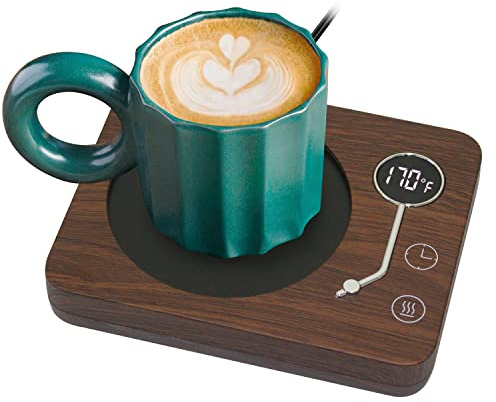Coffee Mug Warmer, CEROBEAR Mug Warmer for Desk 3 Temperature Control 130℉/150℉/170℉, Cup Warmer with Auto Shut Off for Coffee Milk Tea Beverage