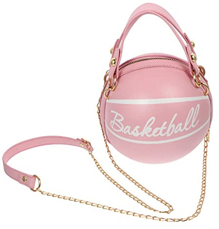 Mobestech Kleine Pu Basketball Umhängetasche Damen Einzel Schultertasche Leicht Zu Reinigen Alltag Freizeit Party