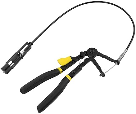 Renekton Flexible Hose Clamp Plier 24 inch Wire Long Reach Compatible, Car Truck Fuel Oil Water Pipe Repair Tool