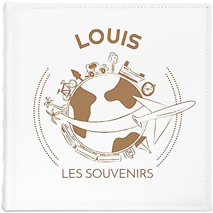 Maverton Album Photos à Personnaliser avec gravure sur la couverture - Livre Photo DIY avec Pochettes - Album Photo Bebe pour enfant - Cadeau Anniversaire Enfant - souvenirs