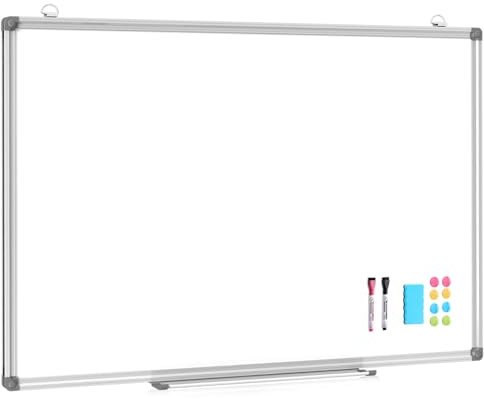 DOLLAR BOSS Magnetisches Whiteboard Groß, 120X180CM Magnettafel Groß Magnetpinnwand mit Whiteboard Stifte and White board Radiergummi, für Schule & Haus und Büro