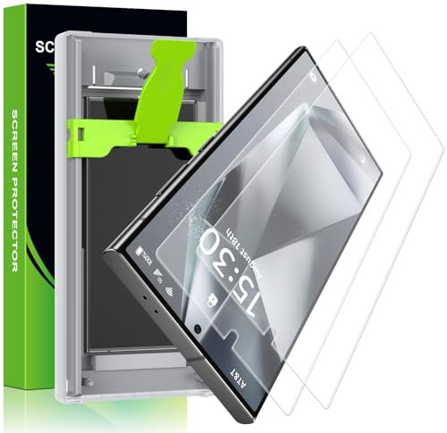 Esanik für Samsung Galaxy S24 Ultra Matt Schutzfolie, 2x PET Displayschutz Folie for S24 Ultra Matte Screen Protector, 7H Folie Fingerabdruck-ID Unterstützen
