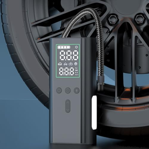 Tragbare Auto-Starthilfe, 8000 A, 150 PSI Luftkompressor-Batterie, Booster-Pack, Powerbank für Fahrzeug Auto LKW (8000 mAh)