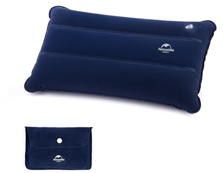 Naturehike Cojín hinchable cuadrado, suave y cómodo, ligero y portátil, ideal para camping, viajes, oficina y hogar, fácil de guardar, versátil