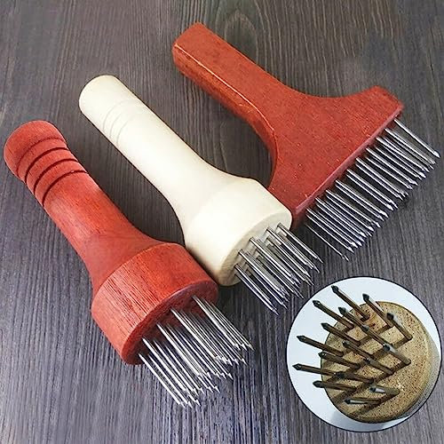 YPREWY Batticarne in acciaio inox con foro per ago martello Poke Aghi appuntiti per manzo tenero bistecca sciolta accessori da cucina strumenti