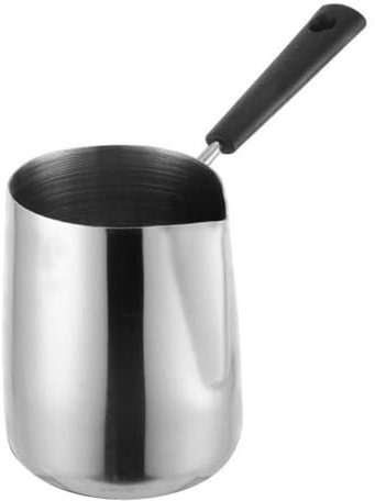 HOLIDYOYO Edelstahl Tasse 600ml Latte Art Maker Aufschäumen Schokolade Schmelztiegel Hause Kaffee Tasse