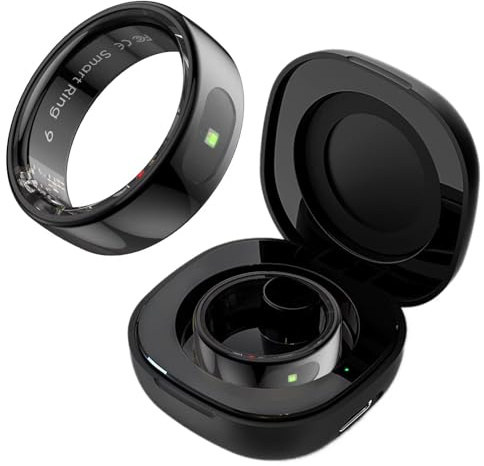 Smart Ring Touch Fitness Ring Tracker Smartringe für Herren Damen IP68 Wasserdicht Android iOS Fitnessring mit Schlaftracker Pulsmesser Sleep Tracker Aktivitätstracker Schrittzähler Herzfrequenz