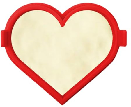 Heart Pancake Ring, Silicone Heart Ring - Pancake Cooker Ring, Non-Stick Silicone Egg Ship Mould Let Your Children Love Breakfast for Valentine's Day