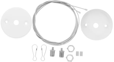 YOSADIER 2juegos Cadena De Suspensión Para Luces De Emergencia Fácil y Duradero Instalación Rápida y Sencilla Cadenas Ajustables De Adecuado Para Señalización De Salida Interiores