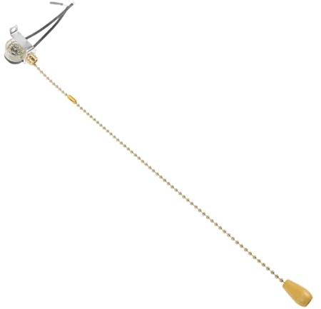 SHINEOFI Interruptor de Luz Silencioso Tirador para Baño Interruptor de Cadena de Tracción Resistente para Lámpara de Repuesto para Lámpara y Accesorio de DIY