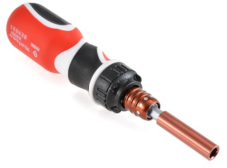 HOHXEN Destornillador de Carraca Telescópico de Doble Uso Ajustable Magnético de Precisión para Reparaciones de Electrodomésticos, Pequeña y Mediana Maquinaria