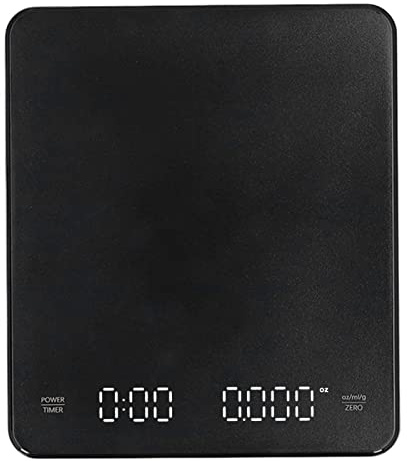 Sunydog Scala Elettronica del caffè, Ricaricabile, Resistenza Ad Alta Temperatura 3 kg Scala da Cucina con Funzione Timer per la Misurazione del Peso Alimentare