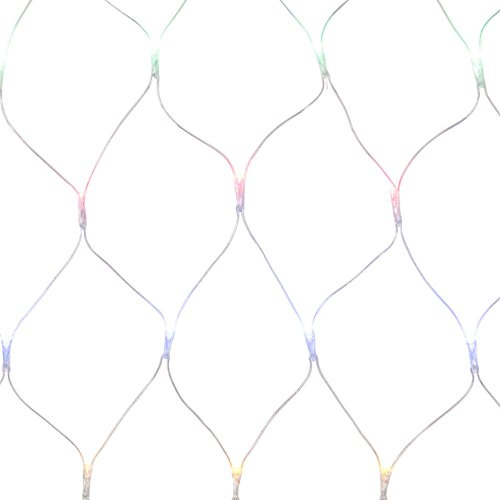 Led Lichterkette Weihnachten 1,5x1,5 m 144 Led Lichternetz Led Bunt Led Weihnachtsbeleuchtung Fenster Deko Lichterkette Weihnachten