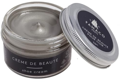 Famaco 50ml Leather Deluxe Cream Polish for Boots and Shoes with Application Brush - Nourish and Protect Leather with this cream polish Kit for Boots and Shoes