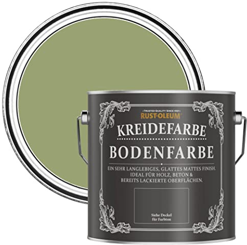 Rust-Oleum grün strapazierfähige, kratzfeste Bodenfarbe für Holz und Beton - Laubgrün 2,5 Litres