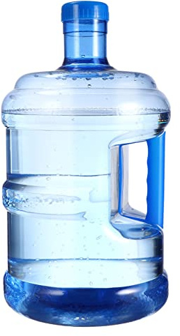 VICASKY Large Capacity Water Jug with Handle Portable Outdoor Water Container for Camping Picnics and Travel Pet Material Transparent Design Wide Mouth for Easy Filling