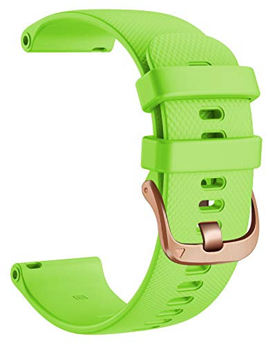 ONECMN Ersatz-Armband aus Silikon für Garmin Vivoactive 4S Smartwatch, Vivomove 3S, Venu2S, 18 mm, 18mm Vivoactive 4S, Achat