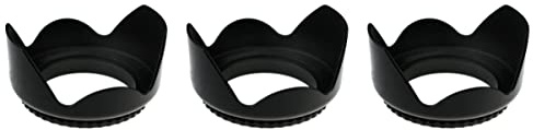 Gatuida 3pcs Dslr Lens Hood for Camera Professional Lens Hood for Outdoor Photography