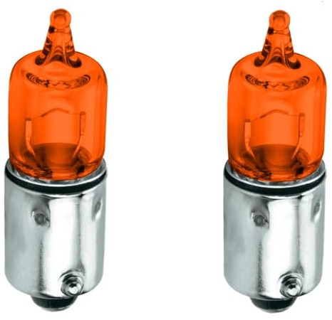 cyclingcolors 2x glühbirne 12V 23W BA9S orange glühlampe auto motorrad moped roller mofa