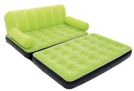 ZMIN Aufblasbares Sofa, zusammenklappbarer Luftsofa-Stuhl, aufblasbares und tragbares Luftsofa für Garten, Innen- und Außenbereich, Camping, Picknick oder Innenmöbel,C,188 * 152 * 64CM