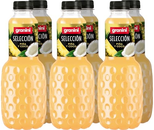Granini Bebida a base de zumo de Piña y Coco Pack 6 x 1 Litro- PET
