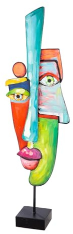 Casablanca Skulptur Malang - Metall - Mehrfarbig - Höhe 99,5 cm - Skulpturen - Dekoration - Kunst - Wohnaccessoires