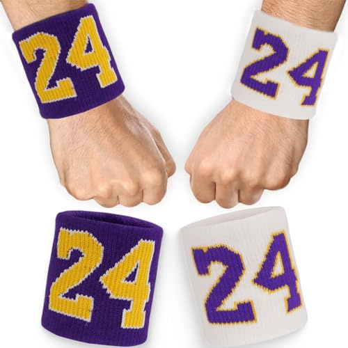 2 Pièces Absorbants Poignet Bandeau Bracelets de Sport pour Enfants Bandeaux de Élastiques en Éponge Coloré Bandeau pour, Course À Pied, Exercice, Football,Basket-Ball