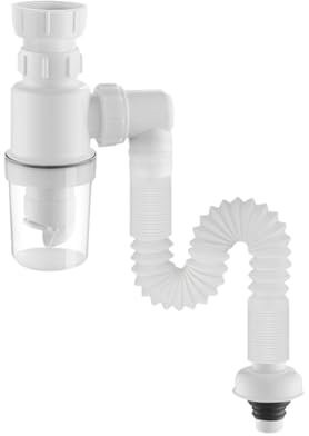 Adattatore per tubo di scarico per lavandino - Prolunga per tubo per lavandino - Tubo di scarico telescopico - Tubo di scarico tubolare espandibile, regolabile per da bagno per scarico lavel