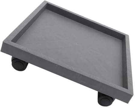 Mipcase Soporte Móvil para Macetas Redondo de Resina PP, 1 Pieza