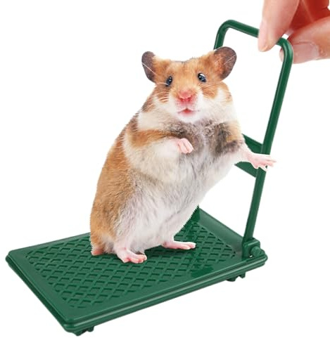 Giocattoli per Criceto Nani e Topi | Carrello Pieghevole con Ruote per Nido Mobile e Confortevole - Forniture e per Roditori - per Roditori Casa di Gioco Animale Domestico e