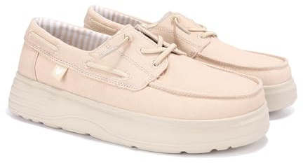PITAS | Maya | Mocasines de Mujer | Náuticos Casual | Zapatillas de Tela | Zapatos sin Cordones | Deportivas Casuales | Calzado de Walkinpitas