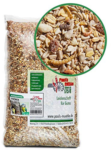 Paul´s Mühle Wildvogelfutter, Vogelfutter ideal für Brutzeit und Aufzucht, Phönix, 5 kg