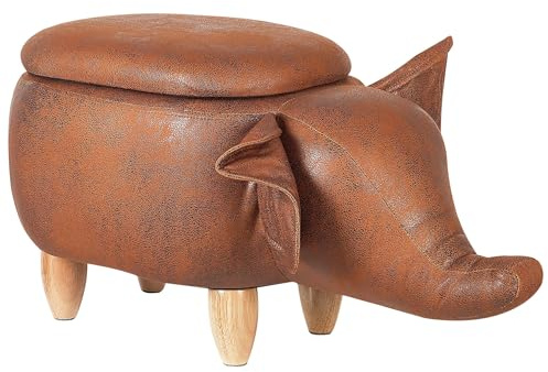 Sittpuff i Mörkbrun Färg