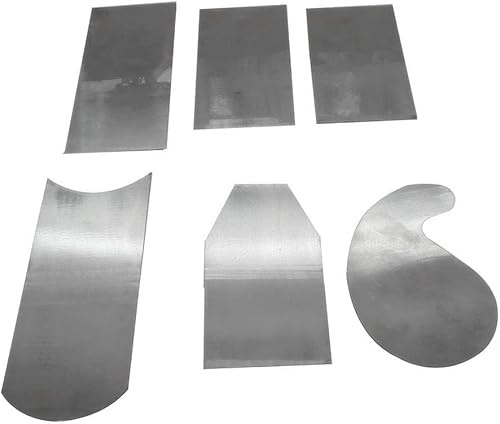 DEF Manganese Steel Cabinet Scrapers Tool, High-strength and Wear-resistant for Woodworking Scraper, Set of 6