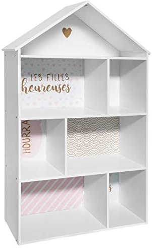 ATMOSPHERA CREATEUR D'INTERIEUR - Libreria per Bambini casa Rosa h114cm