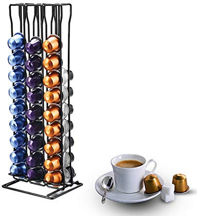 Porta Cialde per 60 Nespresso Caffè Capsules, Portacialde da Caffè per Nespresso Originale, Portacapsule, Contenitore per Cialde Caffè, Coffee Capsule Holder Stand Porta Pod Storage Rack