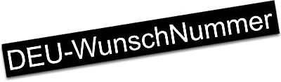 Aufkleber Kennzeichnung 25x3mm für Drohne Flugobjekt UAS Modellflugzeug Hubschrauber über 250g e-ID Kennzeichen Plakette Folie selbstklebend (1 Aufkleber, E-ID)